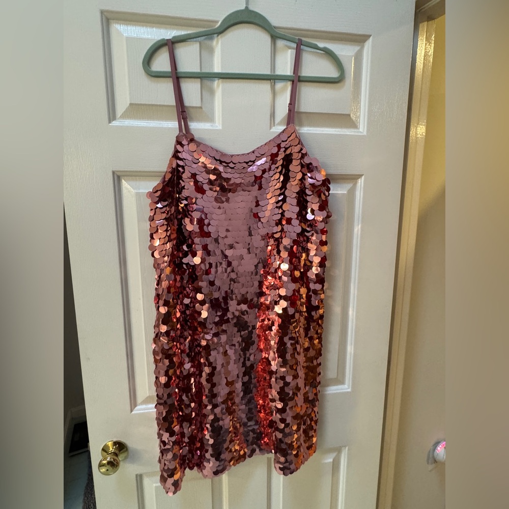 Pink Large Sequin Dress & Top